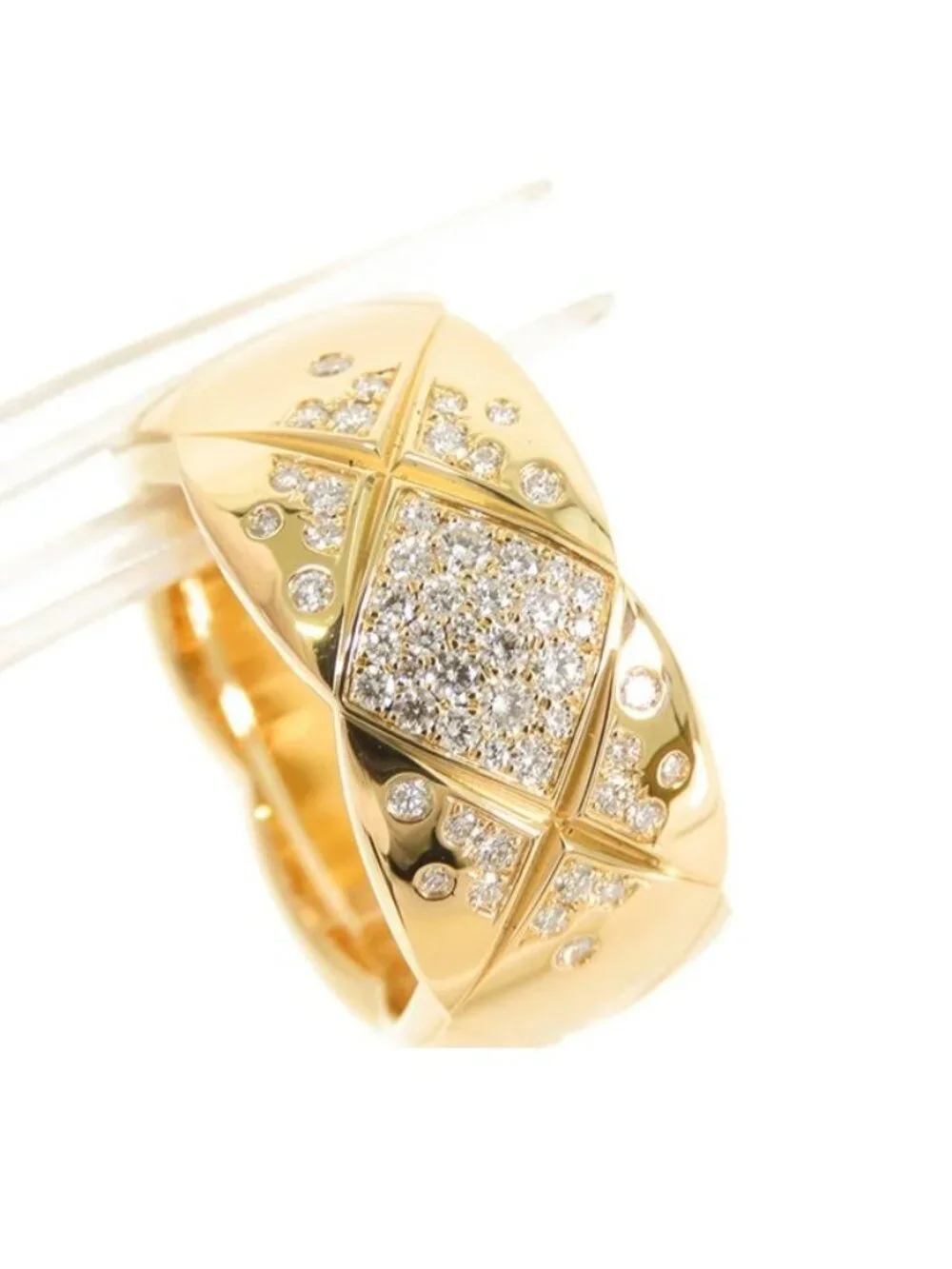 Chanel Ring Yellow Gold 18K Diamond Coco Crush Large